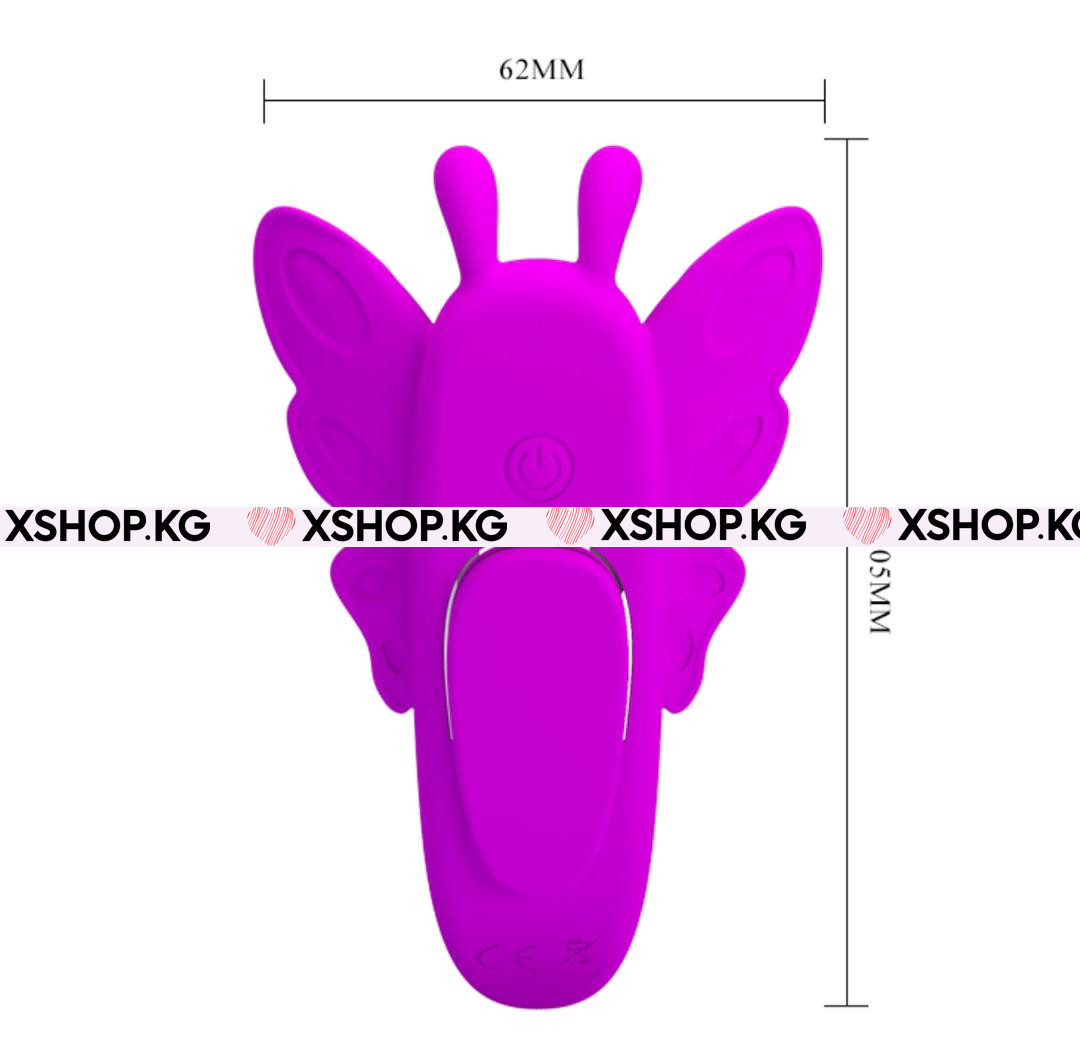 Клиторальный вибростимулятор на трусики с дистанционным пультом "Romance Aileen"