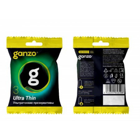 Презервативы "Ganzo", 3 шт