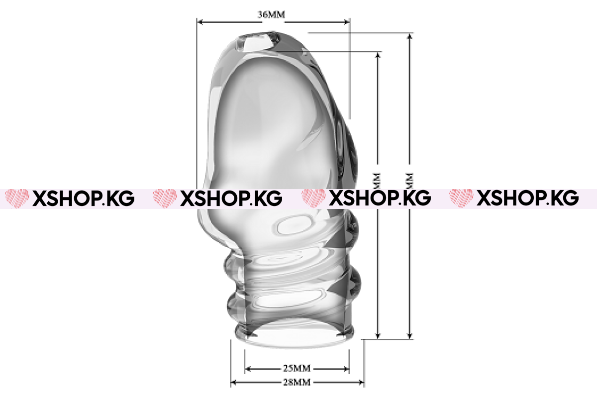Закрытая Насадка на головку члена "Pretty Love Jeremy"