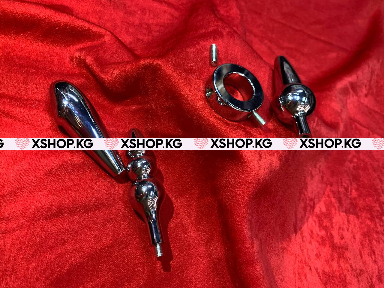 Металлическая анальная пробка 3 в 1 "Неожиданный сюрприз" Yeain SMGS086 