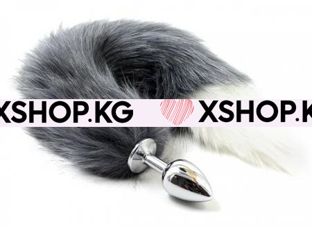 Металлическая анальная пробка "Хвостик"