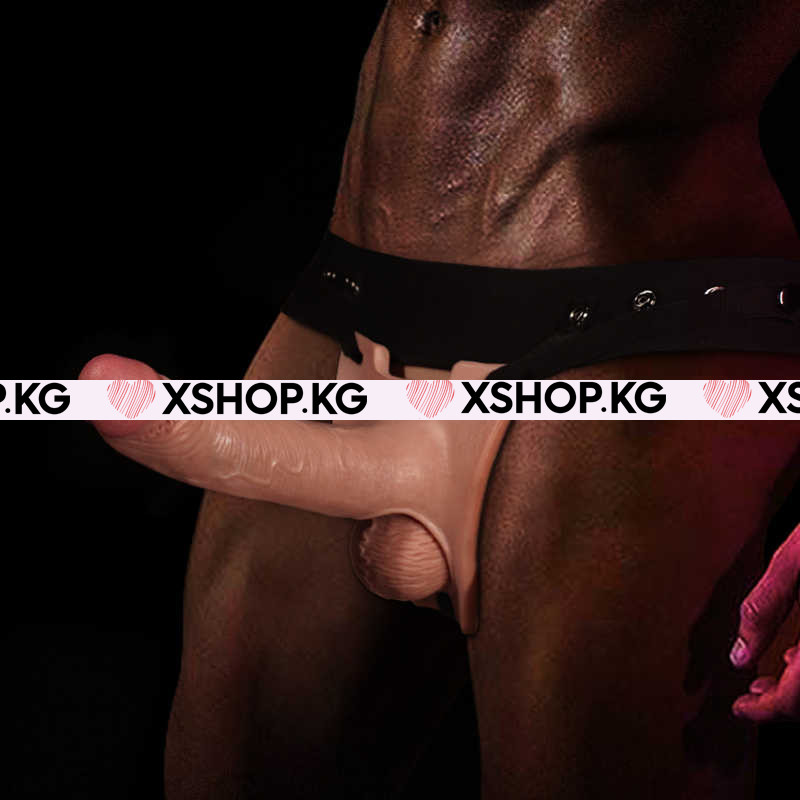 Мужской полый супер реалистичный страпон "Ingen"