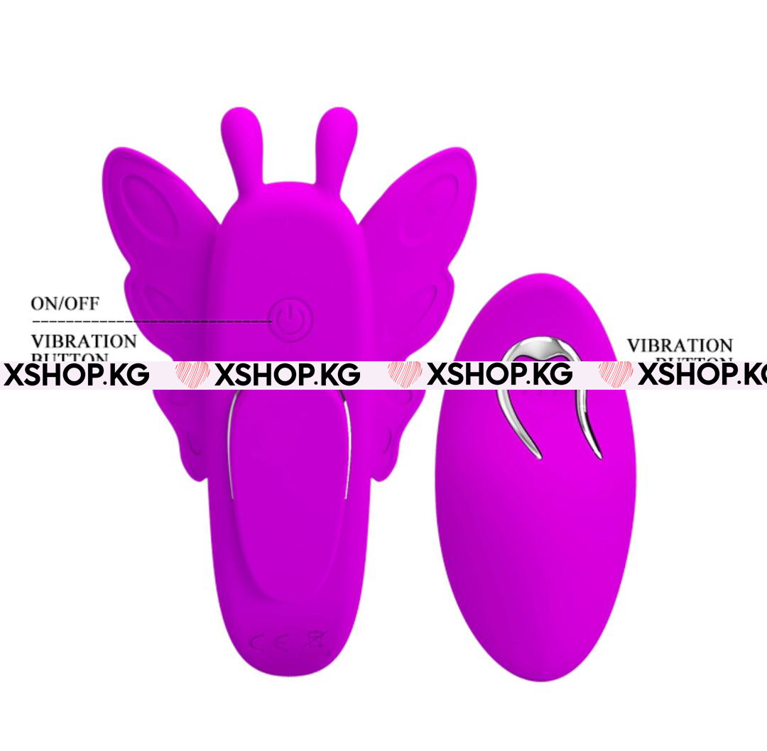 Клиторальный вибростимулятор на трусики с дистанционным пультом "Romance Aileen"