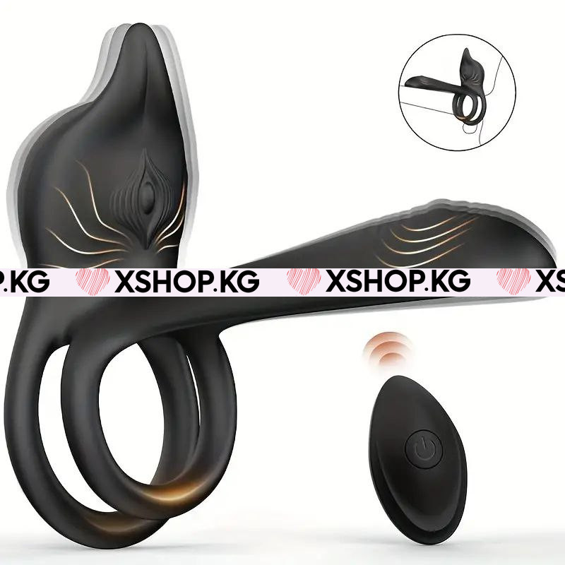 Эрекционное виброкольцо с дистанционным пультом "Little Devil"