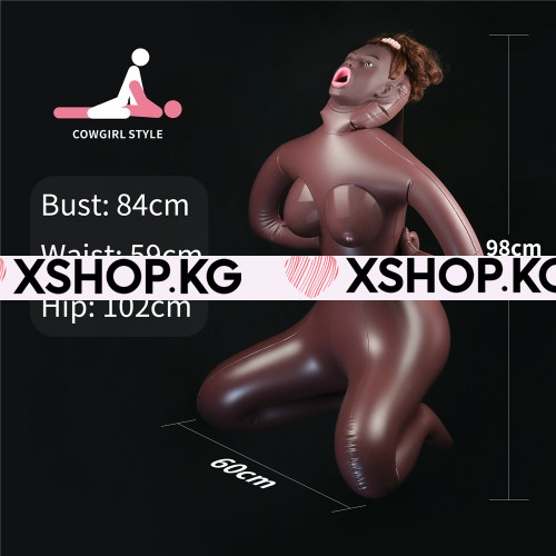 Надувная афрокукла ковбойша наездница "Yael"