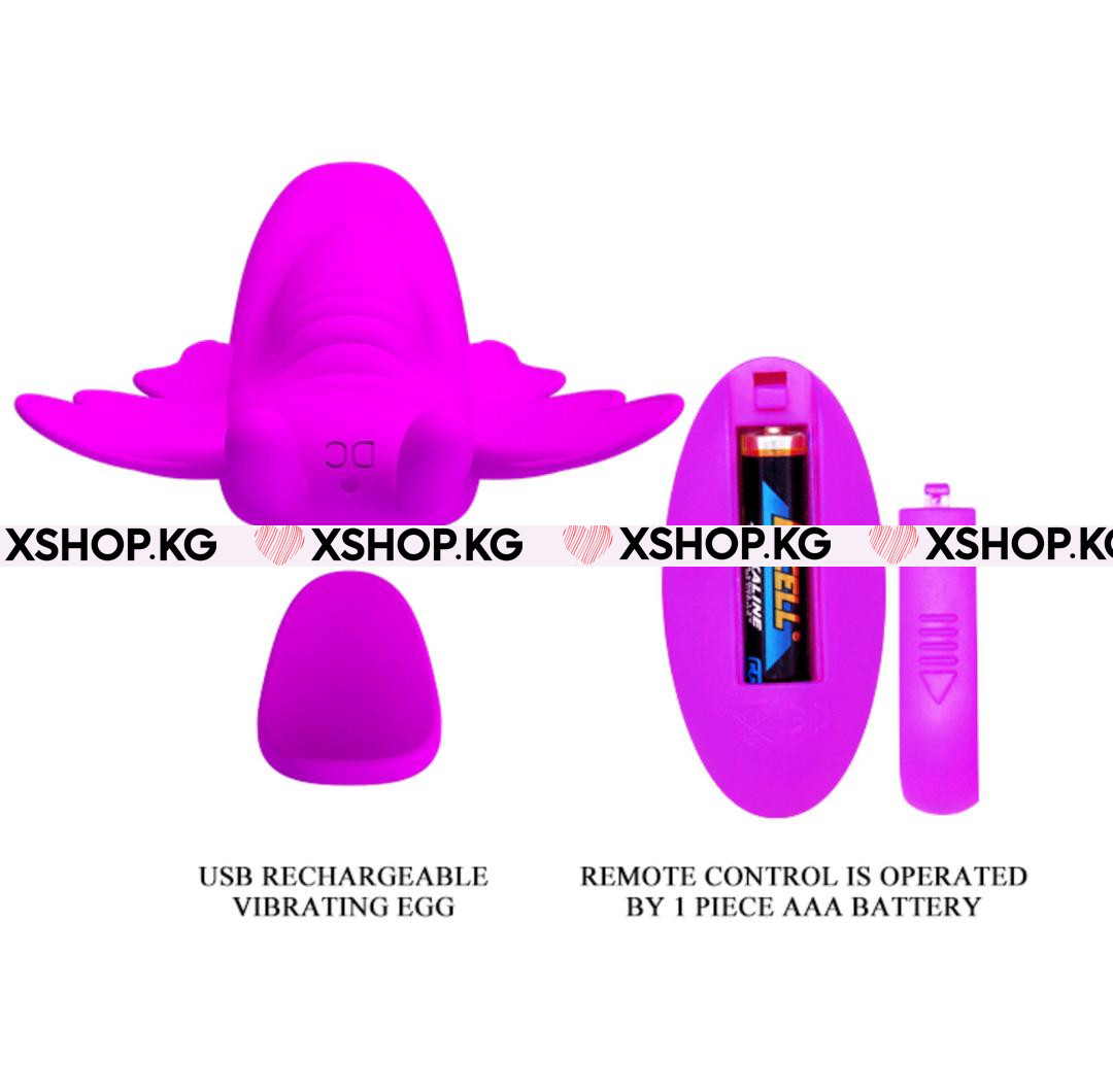 Клиторальный вибростимулятор на трусики с дистанционным пультом "Romance Aileen"