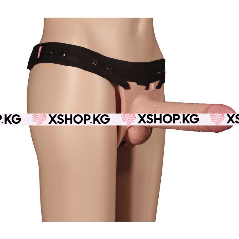 Мужской полый супер реалистичный страпон "Ingen"