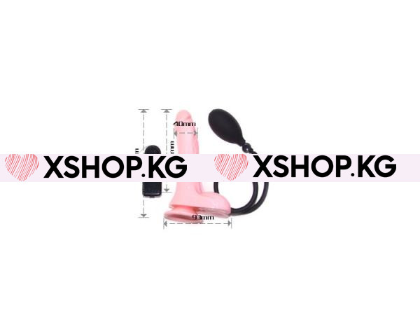 Фаллоимитатор надувной на присоске без вибрации "Baile"