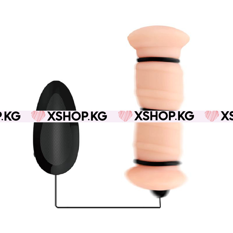 Двойной мастурбатор с вибрацией "Crazy bull Emma"