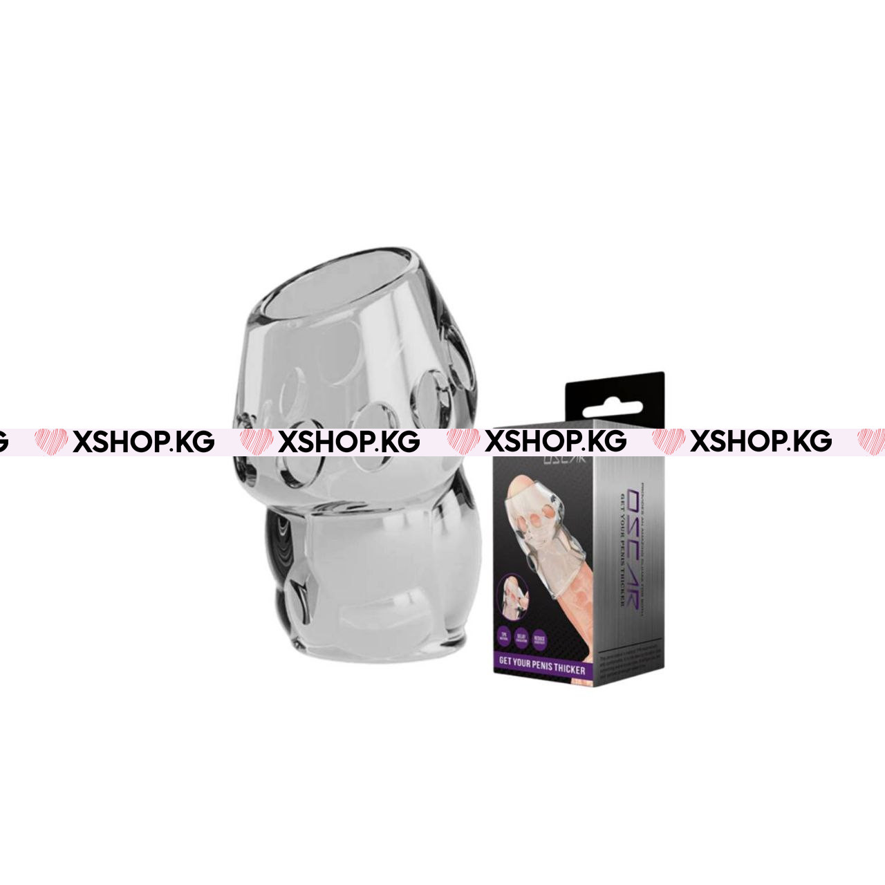 Открытая Насадка на головку члена "Pretty Love Oscar"