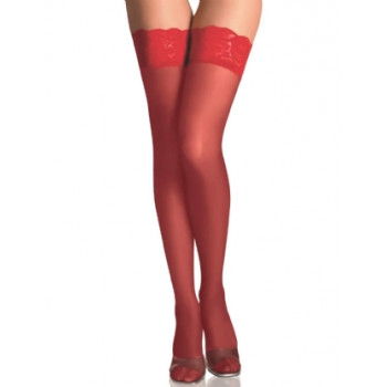 Красные капроновые чулки 2014