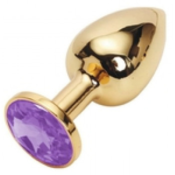 Металлическая анальная пробка "Сладость в золоте" 