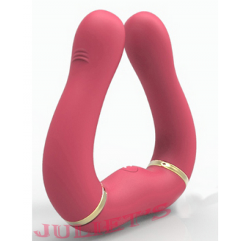 Сгибаемый двуглавый вибратор "LG-835"