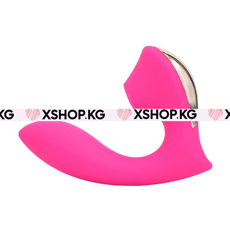 Вибратор с вакуумной стимуляцией клитора "Slimline"