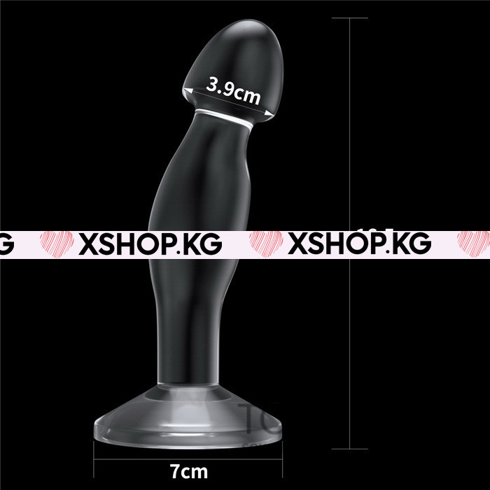 Анальный прозрачный стимулятор на присоске "Flawless Clear" 6,5"