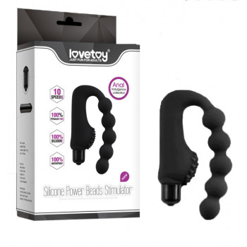 Анальный массажер "Silicon Power Beads Stimulator"