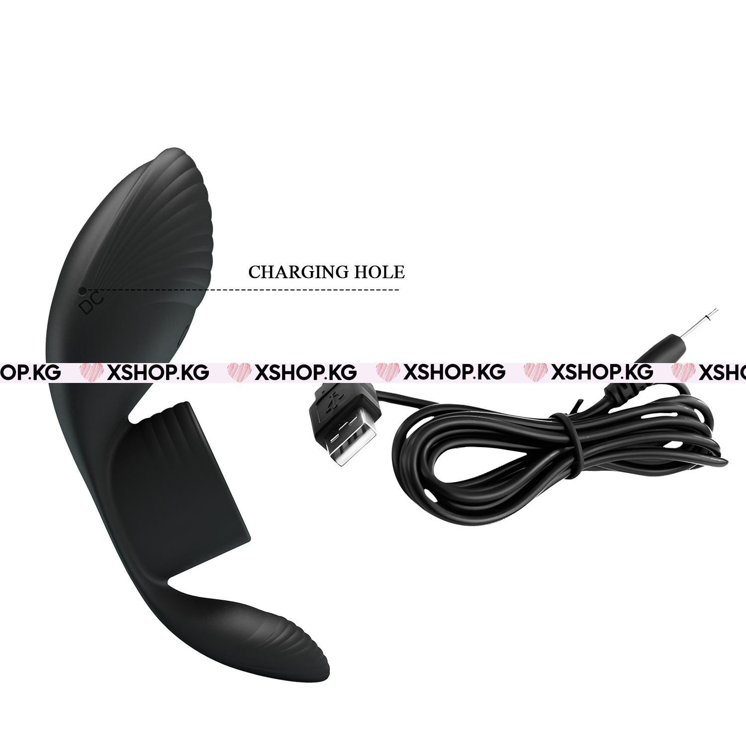 Эрекционное виброкольцо на член для стимуляции клитора "Pretty Love Penis sleeve"