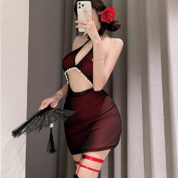 Секси-боди Рене с бусинками R52