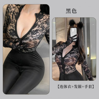 Кружевное боди-комбинезон F403