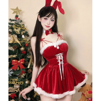 Рождественское секси-платье Зая с ушками R58