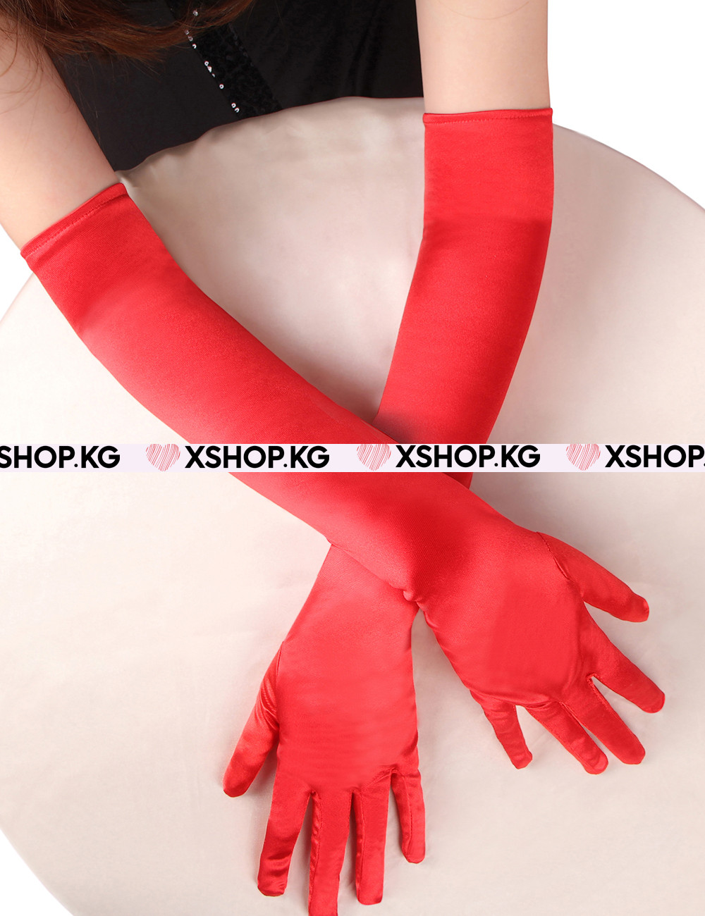 Атласные сексуальные перчатки С81312