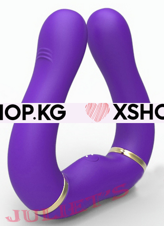 Сгибаемый двуглавый вибратор "LG-835"