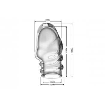 Закрытая Насадка на головку члена "Pretty Love Jeremy"
