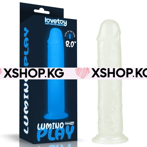 Фаллоимитатор светящийся без мошонки "Play Lumino" 8,0" 