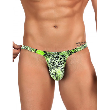 Мужские сексуальные стринги с орнаментом питона MP231