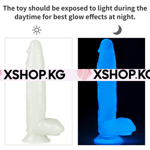 Светящийся фаллоимитатор на присоске "Play Lumino"