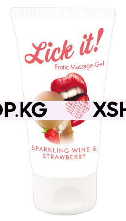 Съедобная смазка "Lick It" + массаж 3 в 1, 50 мл