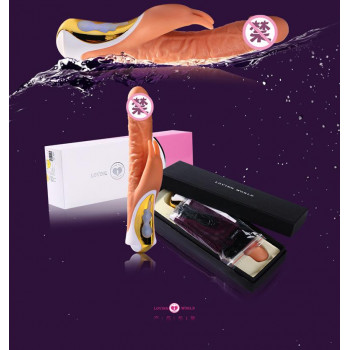 Фаллоимитатор с вибрацией и клиторальной стимуляцией "Emperor" 