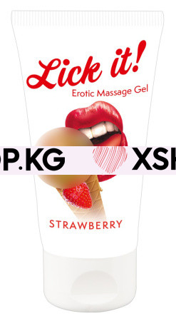 Съедобная смазка "Lick It" + массаж 3 в 1, 50 мл