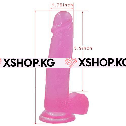 Прозрачный фаллоимитатор "Jelly Studs" 