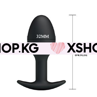 Анальный силиконовый плаг со смещенным центром тяжести "Pretty Love Shadow"