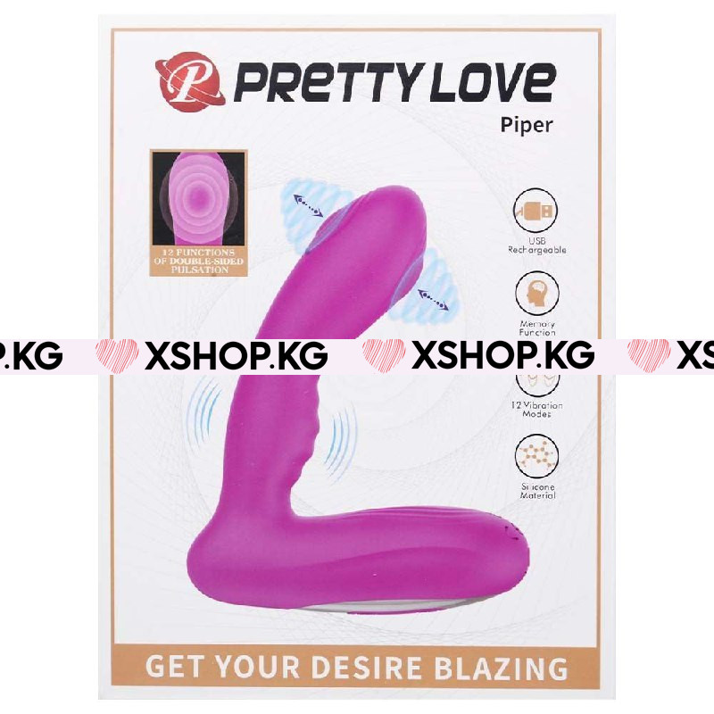 Массажер простаты с пульсацией "Pretty Love Piper"