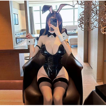 Лаковое секси бикини Зайка R31