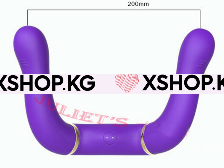 Сгибаемый двуглавый вибратор "LG-835"