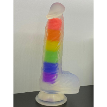 Цветной фаллоимитатор на присоске "Jelly Dildo 6.4"