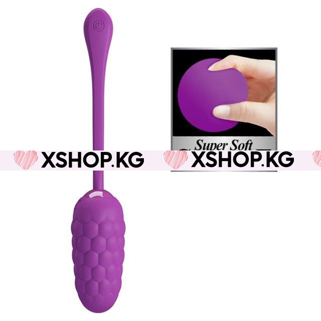 Супер мягкое рельефное виброяйцо "Pretty Love Marina"