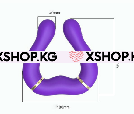 Сгибаемый двуглавый вибратор "LG-835"