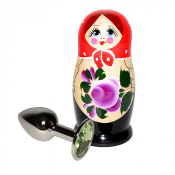 Втулка анальная со стразой "Матрешка"