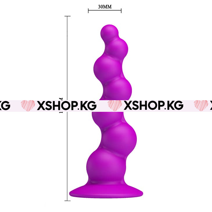 Анальный плаг на присоске "Pretty Love Bubble"