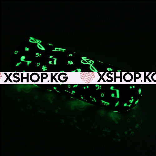 Перезаряжаемый светящийся в темноте мини-вибратор "Music massager"