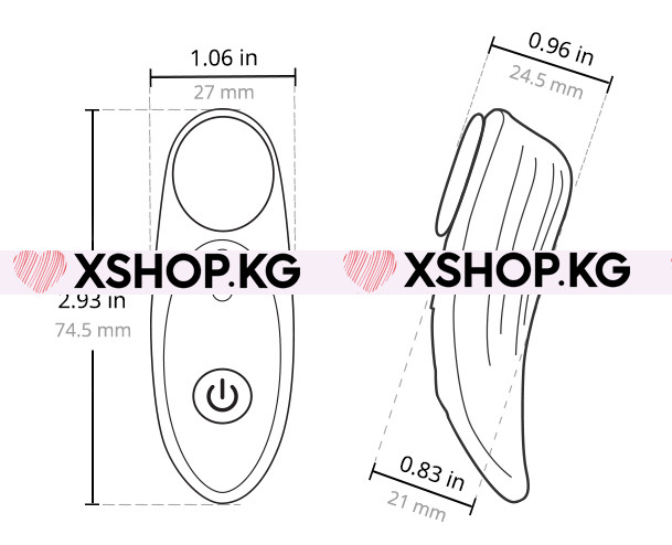 Крошечный универсальный и мощный вибратор для трусиков с магнитным зажимом "Ferri by Lovense"