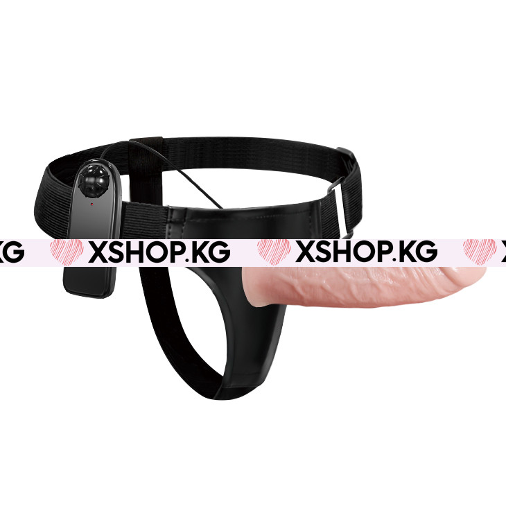 Мужской полый страпон с вибрацией "Ultra Passionate Harness"