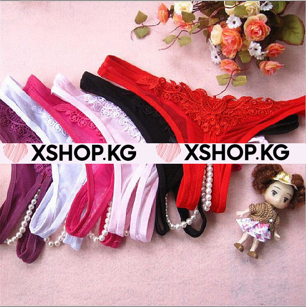 Стринги с жемчужинами