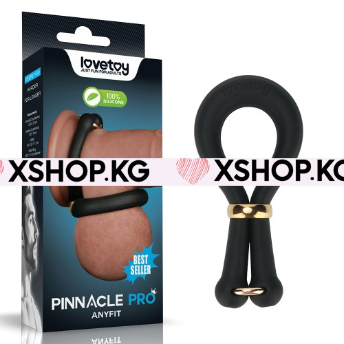 Силиконовое эрекционное кольцо на член и мошонку "Pinnacle Pro"