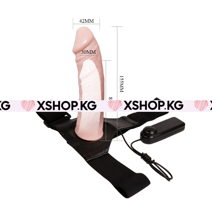 Мужской полый страпон с вибрацией "Ultra Passionate Harness"