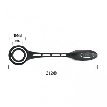 Эрекционное кольцо на член и анальный стимулятор с вибрацией "Pretty Love Penis sleeve 3"